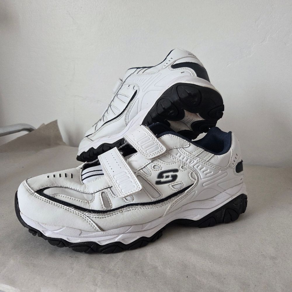 Skechers Men's Afterburn Sneakers Walking Shoes Adjustable Memory Foam 10.5
